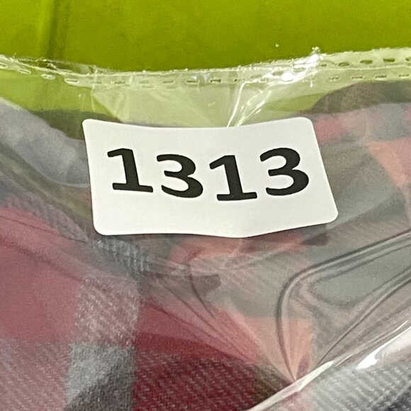 Eddie‎ Bauer XXL Flannel Shirt Red Blue Plaid Long Sleeve Button Down Men's - Picture 11 of 11